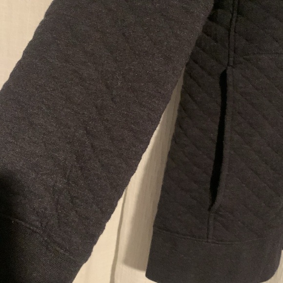 Eddie Bauer Men’s Gray Midweight Quarter Snap Quilted Pullover sweater sz XL - Picture 2 of 7